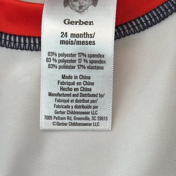 Stayin' Cool Kids Swim Shirt - Black and Red 24 months - Picture 2 of 3